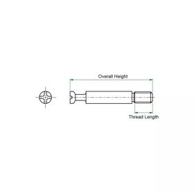 Cam Dowels - Line Drawing