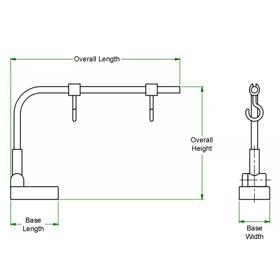 Banner Hangers- Line Drawing