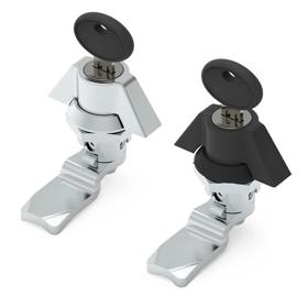 Quarter Turn Latches - Keyed Wing Knob