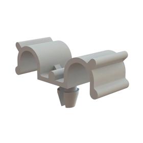 Cable Clamps - Dual Half U, Snap In