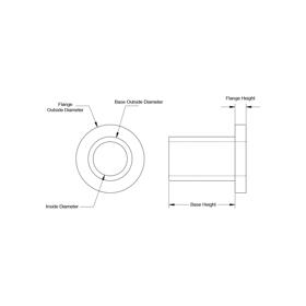 Shoulder Washers - Line Drawing