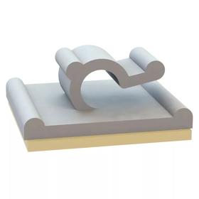 Wire Clip - Plastic, Adhesive Mount