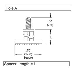 P160175_Adhesive_Base_Support_-_Threaded - Line Drawing