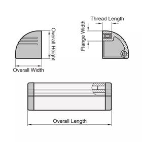 Ledge Handles - Line Drawing