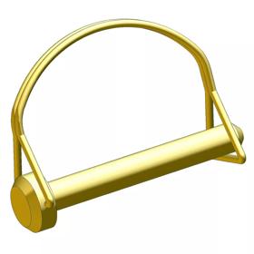 Wire Lock Pin Rnd Gold