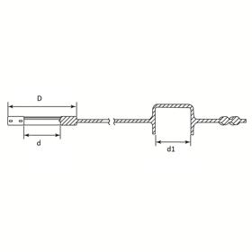 Banjo Bolt Caps - Line Drawing