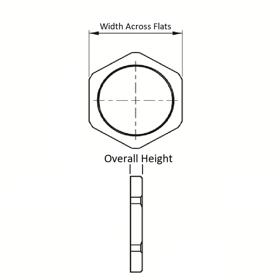 P110220_Cable_Gland_Locknuts - Line Drawing