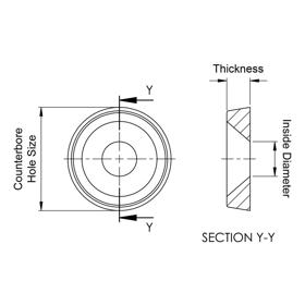 Finishing Washers - Line Drawing