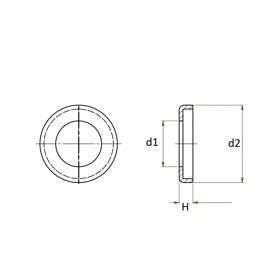 Hose Washer Caps - Line Drawing