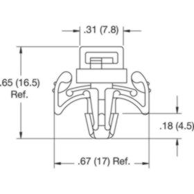 P110232_Cable_Tie_Mounts-Arrowhead_Mount_Removable - Line Drawing