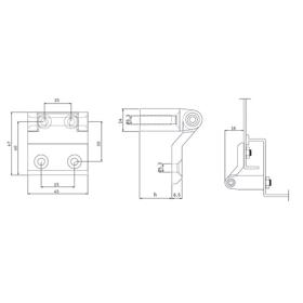 Leaf & Flag Stand Off Hinges