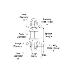 P160253_Standard_Snap_Lock_Supports-Arrowhead_Snap-Lock_Arrowhead_Snap-Lock_Heavy-Duty - Line Drawing