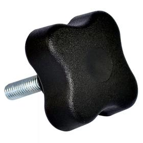 Clamping Knobs 4 Arm Male Stud Ergonomic Grip