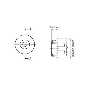 Headboard Washer - Line Drawing