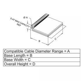 P110701_Cable-Clamps_-_Adhesive_Mount_J_Style - Line Drawing