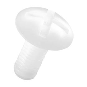 0870690000VR Cross Slotted Mushroom Head White