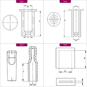 Easy Pull Masking Caps - Line Drawing