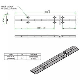 Continuous Hinges - Metal