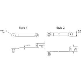 Cable Clamps - Hanger - Line Drawing