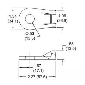 P110233_Cable_Tie_Mounts-Screw_Mount_Heavy_Duty - Line Drawing