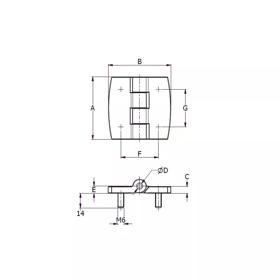 Leaf & Flag Stand Off Hinges