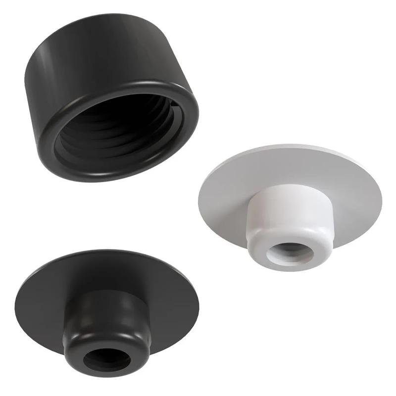 50 Cappucci In Gomma Da 6mm Per Viti E Bulloni - Protezione Antigraffio Nero - Foto 13